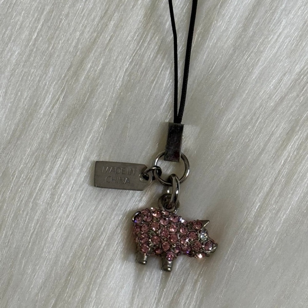 Coach Mini Pig Rhinestone Charm - Picture 2 of 6